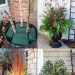 24 Colorful Outdoor Planters for Winter & Christmas Decorations .