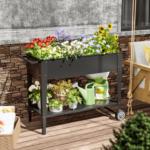 Vineego Raised Garden Bed with Legs, Mobile Planter Box Elevated .