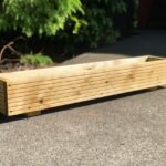 Outdoor Garden Planter, Raised Planter Bed, Garden Wooden Trough .