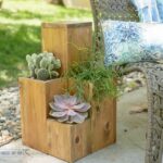 Outdoor DIY Table Planter plus other plant accessories to mak