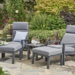 New Titchwell Recliner Chair Set With Footstool & Side Tab