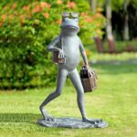 Suave Shopper Frog Garden Statue 34868 - The Home Dep