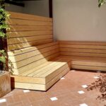 Built-in corner bench | Built in garden seating, Outdoor bench .