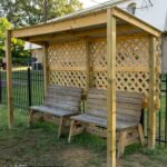 Dog Park Mini Shelter | Small garden shelter, Rustic pergola, Pergo