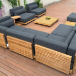 Luxury 7 Seater Grade A Teak Outdoor Patio Sofa Set With Coffee .