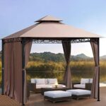 Amazon.com: 10' X 10' Gazebo Canopy Tent Outdoor Gazebo for Patios .