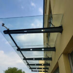 Tempered Laminated Glass Canopy for Business Buildings - China .