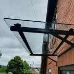 Standard Square Glass Canopy 10mm Thick Glass top, Canopy Porch .