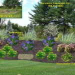 Front Yard Landscape Design, MA | Sloped backyard landscaping .