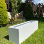 White Extra Large Aluminium Metal Garden Planter - Etsy Isra