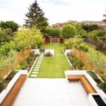Creative ideas for a long narrow garden design - GardenLife Log Cabi