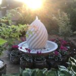 Spiral Egg Pebble Bowl Fountain | Haddonsto