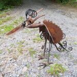Scrap Metal Art Bird Garden Art - Old Tool Art | Scrap metal art .
