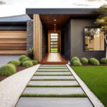 In contemporary Australian residences, front yards are adorned .