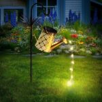 Solar Watering Can with Lights, Outdoor Garden Decor Waterproof .