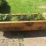 Garden Planter, Wooden Herb Box, Herb Garden, Outdoor Planter .