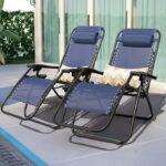Lacoo 2 Pack Patio Zero Gravity Chair Outdoor Lounge Chair .