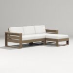 Polywood Latitude 2-Piece Right Chaise Outdoor Sectional Sofa .