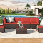 Amazon.com: U-MAX Outdoor Sectional Furniture Chair Set with .
