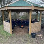 Fire Pit Shelter & Outdoor Classroom • The Hideout House Compa