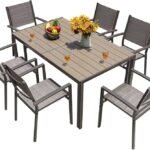 Amazon.com: Homall 7 Pieces Patio Dining Set Outdoor Furniture .