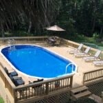 25 Top Oval Above Ground Swimming Pools Design with Decks | Pool .
