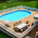 25 Top Oval Above Ground Swimming Pools Design with Dec