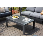 ELPOSUN Outdoor Coffee Table, Aluminum Modern Patio Coffee Tables .