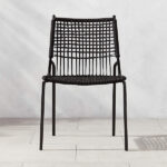 Virve Black Rope Outdoor Patio Dining Chair + Reviews | C