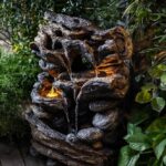 Amazon.com: Warm Garden Stump Outdoor Freestanding Fountains Rock .