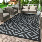 DEORAB Outdoor Rug for Patio Clearance, Reversible Plastic Camping .