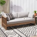 Santa Fe Slatted Outdoor Sofa (75") | West E