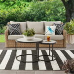 Better Homes & Gardens River Oaks 3-Piece Sofa & Nesting Table Set .