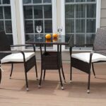 Amazon.com: G GVM-US Outdoor Small Patio Table and Chairs Deck .