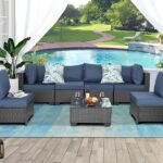 Amazon.com: Furnimy Patio Furniture Sets Outdoor Sectional PE .