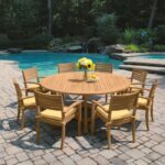 Minton 6 ft. Round Teak Table - Country Casual Te