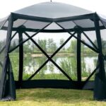 Amazon.com : EVER ADVANCED Pop Up Gazebo Screen House Tent for .