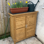 Small Wooden Shed Outdoor Storage Unit Utility Tools Box Garden .