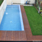 Pool in a narrow garden space, London - Contemporary - Pool .