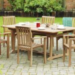 Teak Outdoor Extending Dining Table Set | 6 Seater | Sloane & So