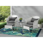 Mainstays Arlington Glen 5-Piece Outdoor Wicker Patio Furniture .