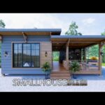 Beautiful Tiny House | House Design (Wooden house ) 8m x 8m - YouTu
