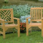 Leisure Lawns Pine Wood Chippendale Garden Chair from DutchCrafte