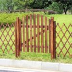 Amazon.com: LVLDAWA Outdoor Garden Gates, Curved Top Carbonised .