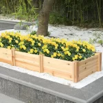 Groworks Wooden Raised Garden Bed Divisible Deformable - Te