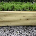 Extra Large Tall Deep Wooden Garden Trough Patio Planter - Et