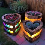 Heart Shaped Garden Planters with... - Wood Pallet Creations .